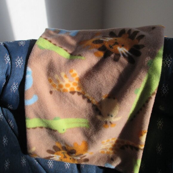 Baby blanket Fleece Jungle Safari Animals nap blanketlion alligator 2 layer soft - Picture 5 of 5